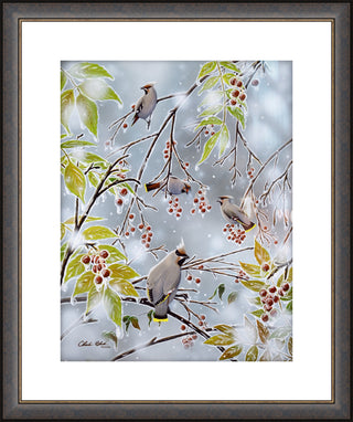 "Tropical Paradise" - Framed Song Birds Art Print