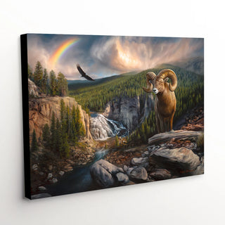 north american wildlife art canvas print
