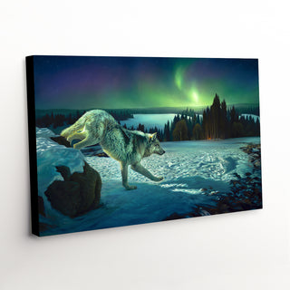 wolf canvas art print - wildlife art canvas