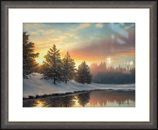 "One Quiet Morning" - Framed Winter Landscape Art Print